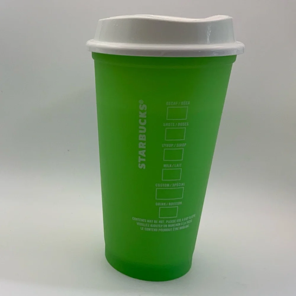 Starbucks Color Changing Coffee Green Tea Travel Reusable Hot/Cold Cup Gift